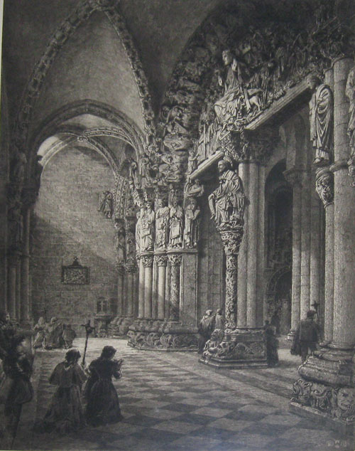 HAIG, Axel Herman [1835-1921] (R.E.). [Portico del Gloria, Santiago de Compostella]. 