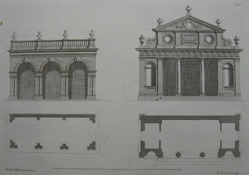 (DECORATIVE). GIBBS, James [1682-1754]. [A Book Of Architecture. London: 1728]. 