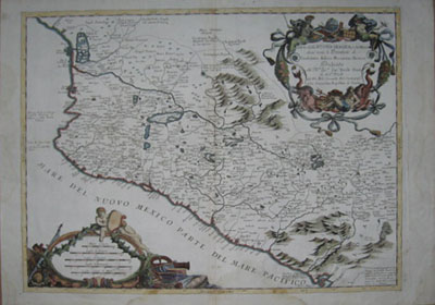(MEXICO). CORONELLI, Vincenzo Maria [1650-1718]. Parte della Nuova Spagna, ò del Mexico doue sono le Prouincie di Guadaláira Xalisco Mecoacau e Mexico… [Venice: 1690-1697].
