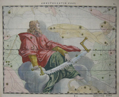 (CELESTIAL). SCHILLER, Julius [d. 1627]. Constellatio XXXI [Saint Simon the Zealot the Apostle (Capricorn)]. [Augsburg: 1621]. 